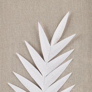JLA Home Madison Park - Framed Rice Paper Palm Leaves Trio Shadowbox Set — Handmade Neutral Textured Wall Art for Coastal Homes MP95B-0294