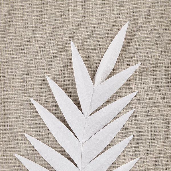 JLA Home Madison Park - Framed Rice Paper Palm Leaves Trio Shadowbox Set — Handmade Neutral Textured Wall Art for Coastal Homes MP95B-0294