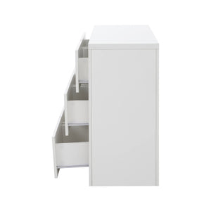 English Elm Six Drawers Multi-Functional White Desk With Removable Top – Versatile Storage For Home & Office W3871P369001-GIGA