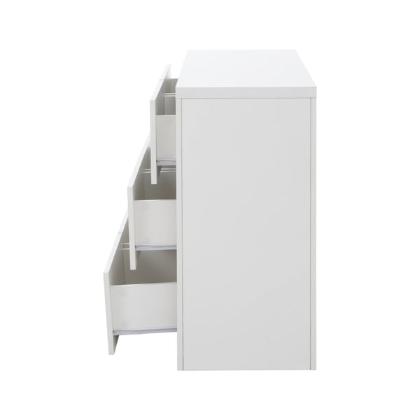 English Elm Six Drawers Multi-Functional White Desk With Removable Top – Versatile Storage For Home & Office W3871P369001-GIGA