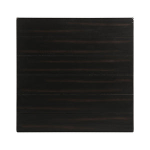 English Elm Wood Pine End Table with Open Shelf Rustic Farmhouse Living Room Accent Piece Distressed Black B016P472799