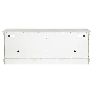 English Elm Castleton Farmhouse Media Console with Shuttered Doors and Distressed Pine Finish B062P451646