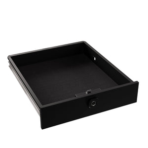 English Elm Square double-layer coffee table with concealed fingerprint lock, alarmed secure storage, modern steel design Wood W396P305929