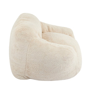 English Elm Christopher Knight Home® - Auch Indoor Armchair Style Bean Bag Beige - Plush Faux-Fur Comfort, Shredded Foam Support, Space-Smart Design N775P265515B