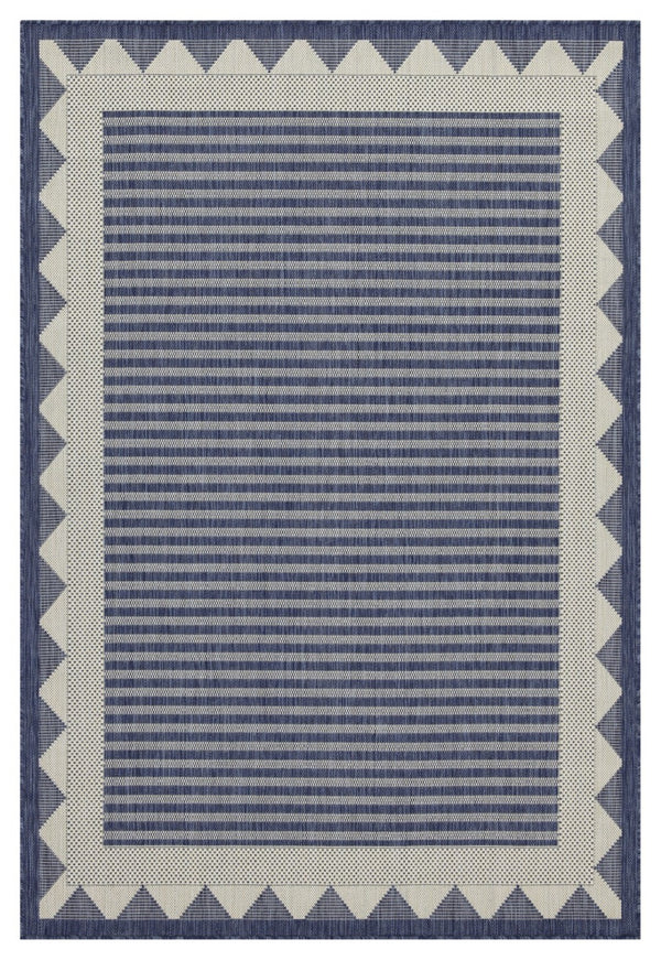 English Elm Sunshine Blue 7 Ft. 10 In. X 10 Ft. 3 In. Indoor/Outdoor Area Rug - Durable, Stain-Resistant And Easy Care B186P198889-GIGA
