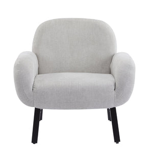 English Elm Christopher Knight Home® - Audrey Ergonomic Armchair with Plush Cushion and Solid Wood Frame for Stylish, Durable Comfort Grey 33.25 L x 29.75 W x 16.75 H N776P291712G