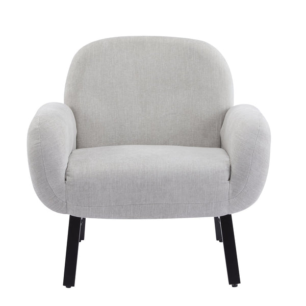 English Elm Christopher Knight Home® - Audrey Ergonomic Armchair with Plush Cushion and Solid Wood Frame for Stylish, Durable Comfort Grey 33.25 L x 29.75 W x 16.75 H N776P291712G