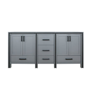 English Elm Dark Grey Double Bath Vanity - 72" Wide, Elegant Storage Solution With Soft-Close Features & Durability B2731P260724