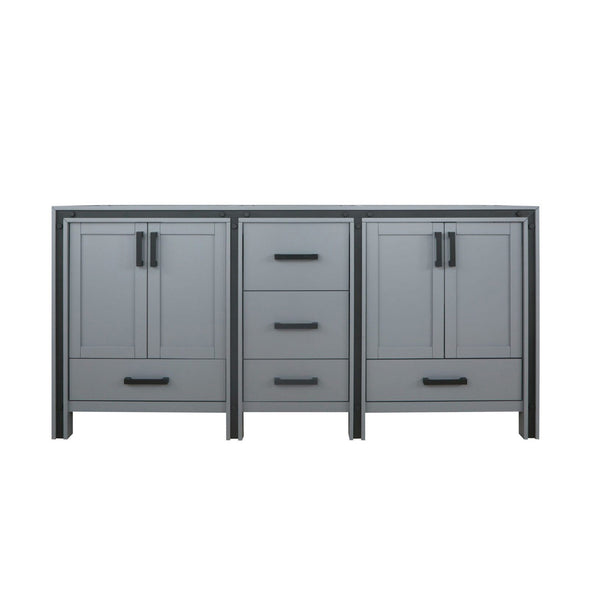 English Elm Dark Grey Double Bath Vanity - 72" Wide, Elegant Storage Solution With Soft-Close Features & Durability B2731P260724