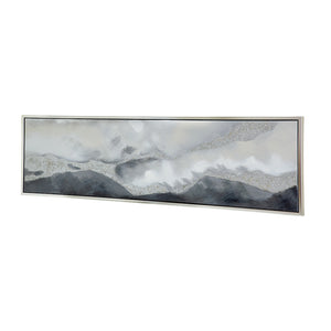 English Elm 70.9X19.7" 'See The Vision' Hand-Painted Gray Landscape Wall Art For Calming Home Décor & Focal Point W2078P313338