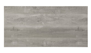 English Elm Grey Oak Desk Gray Wash with Storage Drawer & Shelf, MDF+Metal, Space-Saving Modern Design, Easy Maintenance B2699P237456