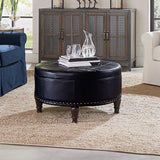 OSP Home Furnishings Augusta storage Ottoman Black