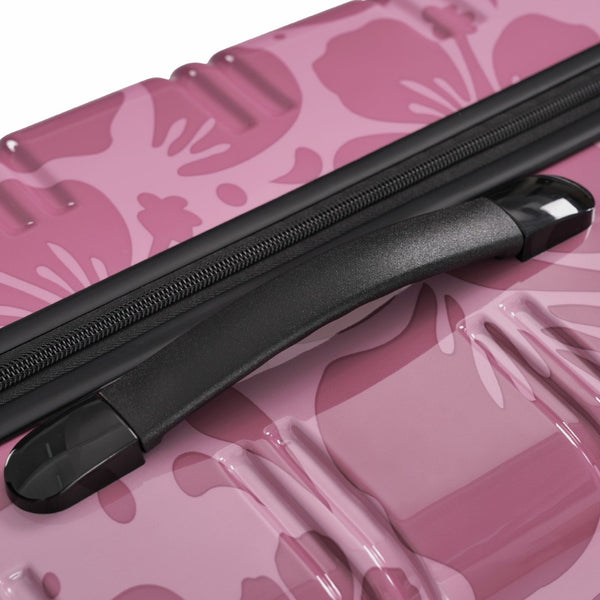 English Elm Hardshell Polycarbonate Luggage Set Three Piece Tsa Lock Spinner Travel Suitcases Pink Purple N732P306618H