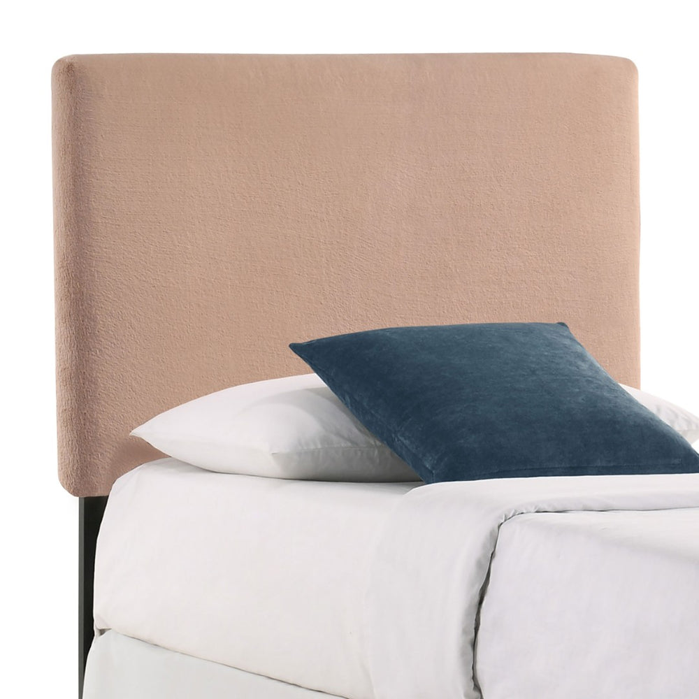 English Elm Blush Plush Upholstered Twin Headboard Art Deco Glam Bedroom Focal Accent B062P153889