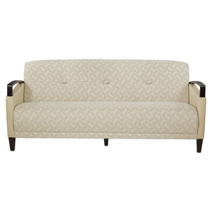 OSP Home Furnishings Main Street Two-tone Upholstered Accent Chair with Tapered Wood Legs for Modern Living Birch MST53-K106/R104