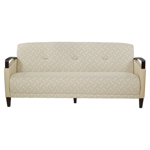 OSP Home Furnishings Main Street Two-tone Upholstered Accent Chair with Tapered Wood Legs for Modern Living Birch MST53-K106/R104