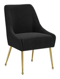 Maxine Dining Chair Black & Gold 109717 Zuo Modern