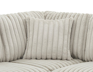 English Elm 122 Plush U-Shape Sectional Sofa Bed with USB Ports, Hidden Storage Chaise & Spacious Armrest Comfort khaki W1417S00080