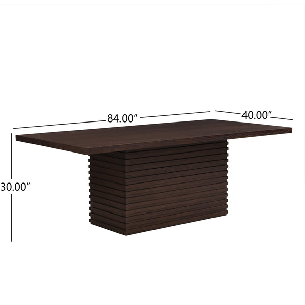 English Elm Christopher Knight Home® - Coad 84-Inch Espresso Dining Table - Elegant Rectangular Design For 6-8, Versatile Use & Easy Care N771P347115O_N771P347116O