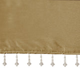 Madison Park Emilia Transitional Lightweight Faux Silk Valance With Beads MP41-4456 Bronze