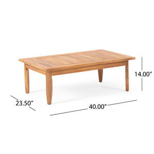 English Elm Christopher Knight Home® - ASTON Outdoor 4-Seater Acacia Wood Chat Set with Water-Resistant Cushions and Classic Slat Design Teak 68589.00DGRY-2_68891.00DGRY