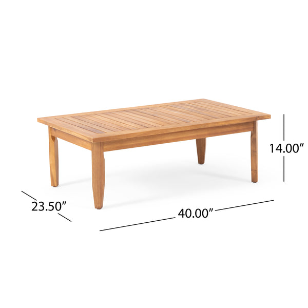 English Elm Christopher Knight Home® - ASTON Outdoor 4-Seater Acacia Wood Chat Set with Water-Resistant Cushions and Classic Slat Design Teak 68589.00DGRY-2_68891.00DGRY