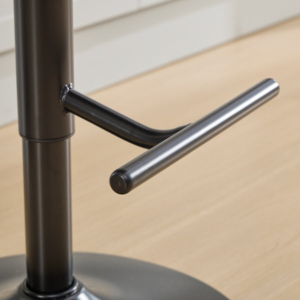 English Elm A&A Mid Century Dining Chair Set of 2 with Curved Ergonomic Walnut Back Upholstered Seat and Metal Legs W1143P195204 W1143P195204