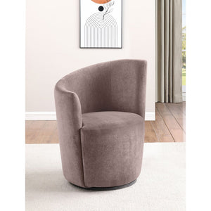 English Elm Kaylie Velvet Swivel Accent Chair Sculptural Curved Back for Living Room B062P447948