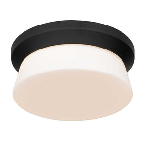English Elm 11 Inch Matte Black Flush Mount Integrated Led Dimmable Ceiling Light for Modern Interiors B370P399118