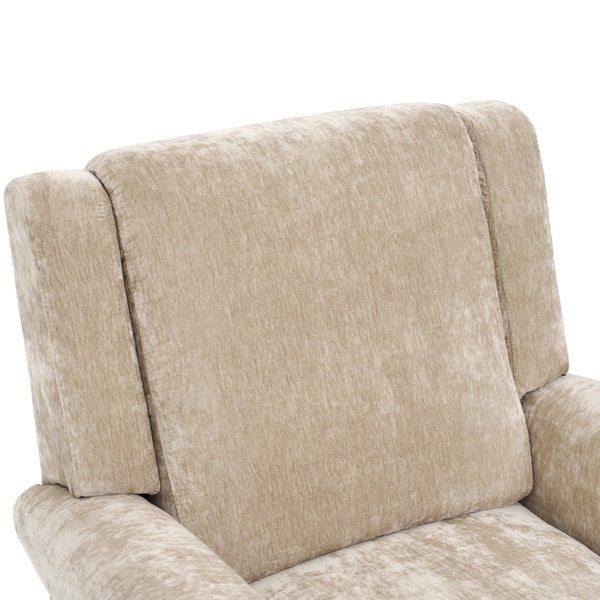 English Elm Manual Swivel Rocker Recliner Chair Plush Chenille Upholstery Nursery Living Room N763P363524D