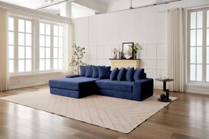 English Elm Convertible Floor Sofa Bed - Ultra-Soft Corduroy, Space-Saving Design For Small Spaces & Guests W2915S00073