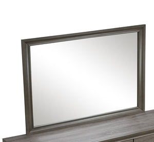 English Elm Madrid Contemporary Decorative Wall Mirror with Unique Shaped Frame, Laminate Wood Grain Finish, 37x46 inchesMadrid Contemporary Decorative Wall Mirror with Unique Shaped Frame, Laminate Wood Grain Finish, 37x46 inches Gray 3 L x 49 W x 39 H B078P286018