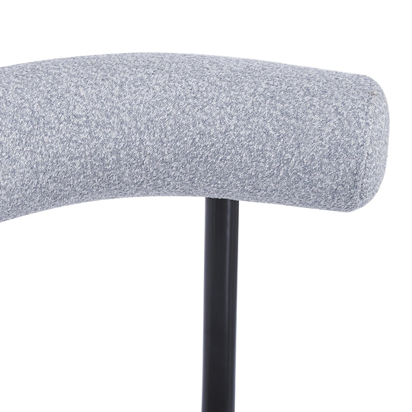 English Elm Christopher Knight Home® - Dining Chair Set Of 2 - Modern Grey Fabric With Curved Backrest & Metal Frame For Stylish Comfort N779P186912G