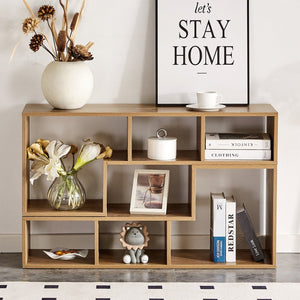 English Elm 2 Modular L-shaped Cube Tv Stand Open Bookcase Media Console for Living Room W3875P401499