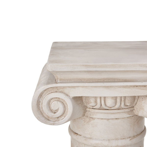 English Elm 39.3-inch Handcrafted Classical Column Pedestal for Entryway or Living Room Decor N772P389406W