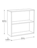 OSP Home Furnishings Prado 30" 2 Shelf Bookcase White