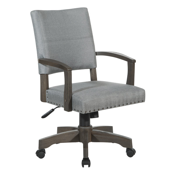 OSP Home Furnishings Santina Bankers Chair Antique Grey / Grey