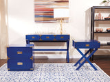 OSP Home Furnishings Wellington 2-Drawer Cabinet Lapis Blue