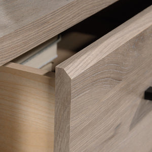 English Elm Dresser, Stylish Brown Finish With Ample Storage, Smooth Glides & Compact Design For Any Room B356P402691