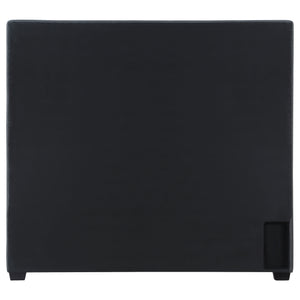 English Elm Maille Charcoal Upholstered Queen Panel Bed With Scalloped Headboard & Stylish Nailhead Trim B062S01010