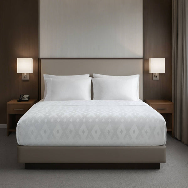 English Elm 1-piece King Jacquard Polyester Coverlet Antimicrobial Woven Texture Tailored Bedding B035P437499