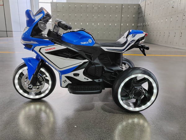 English Elm 6v Kids Ride on Motorcycle with Led Wheel Lights Mp3 Player and Easy Start for Toddlers W1760110306
