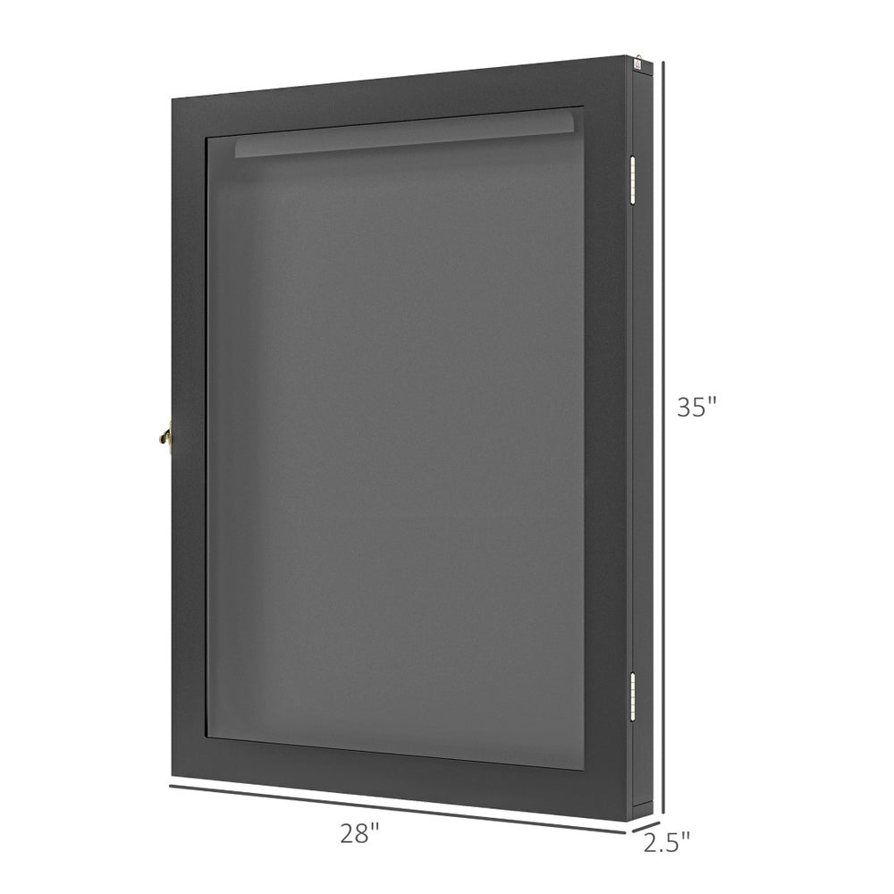English Elm Convenient Sports Jersey Shadow Box Cherry Mdf Frame Uv Acrylic Wall Display Case T3971P430565