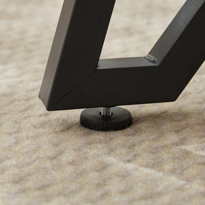 English Elm 70.9"Rectangular Modern Marble Grain Dining Table with Adjustable Steel Legs, Sturdy 330LB Load Capacity White+Black W1668P278055