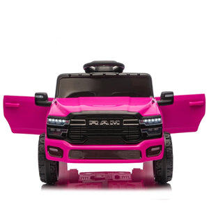 English Elm Licensed Dodge Ram 3500 12v Kids Ride on Truck with Parental Remote and Rear Suspension W1578P346251