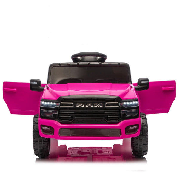 English Elm Licensed Dodge Ram 3500 12v Kids Ride on Truck with Parental Remote and Rear Suspension W1578P346251