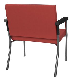 OSP Home Furnishings Bariatric Guest Chair with Reinforced Metal Frame and Plush Padded Seat for Medical Use BC9602-R100