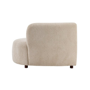English Elm Cozelle Two Piece Boucle Sectional Sofa Curved Modular Cloud Seating for Living Room N773IS00093B