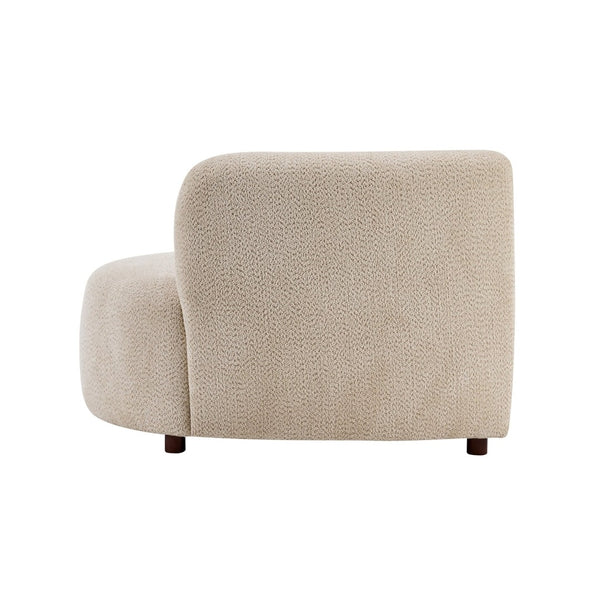 English Elm Cozelle Two Piece Boucle Sectional Sofa Curved Modular Cloud Seating for Living Room N773IS00093B