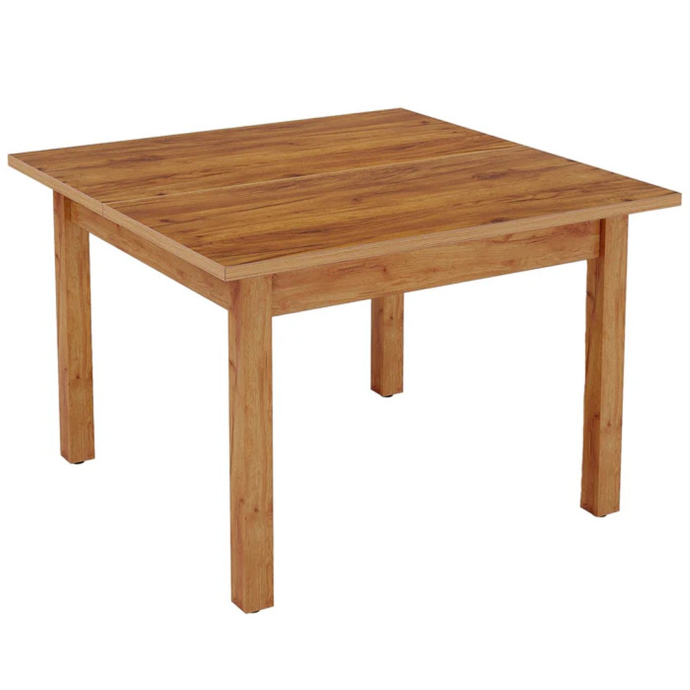 English Elm Compact Industrial Console Table Rustic Wood Top Metal Base Slim Entryway Accent T3971P446597